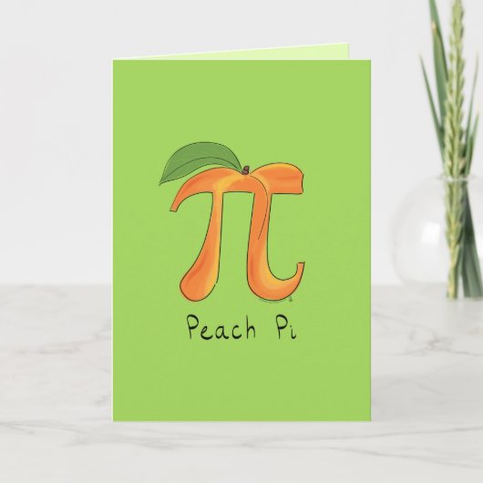 Carte de voeux Peach Pi (Devant)