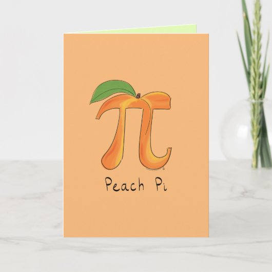 Carte de voeux Peach Pi (Devant)