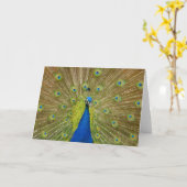 Carte de voeux Peacock (Fleur jaune)