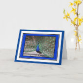 Carte de voeux Peacock (Fleur jaune)