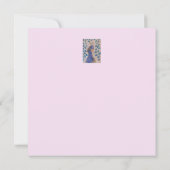 Carte de voeux Peacock Blue Flat (Dos)