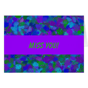 Carte de voeux Peacock Color