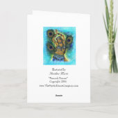 Carte de voeux Peacock Dancer (Dos)