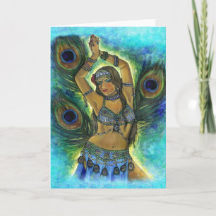Carte de voeux Peacock Dancer