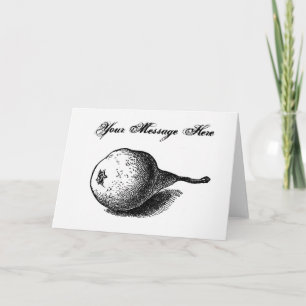 Carte de voeux Pear Illustration