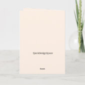 Carte de voeux Peeking Cat Design (Dos)