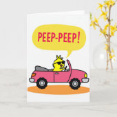 Carte de vœux Peep Peep Fun Ride (Fleur jaune)
