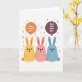 Carte de vœux Peeps Be With You (Fleur jaune)