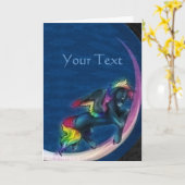 Carte de voeux Pegasus (Fleur jaune)