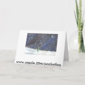 Carte de voeux peinte à la main de Noël 02 (Dos)