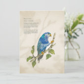 Carte de voeux Peinte à la main en voie de dispari (Debout devant)