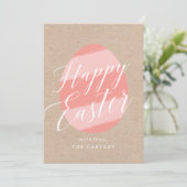 Carte de voeux peinte de Pâques d'oeufs (Debout devant)