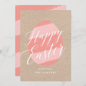 Carte de voeux peinte de Pâques d'oeufs (Devant / Derrière)