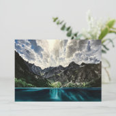 Carte de voeux Peinture Paysage Montagne (Debout devant)