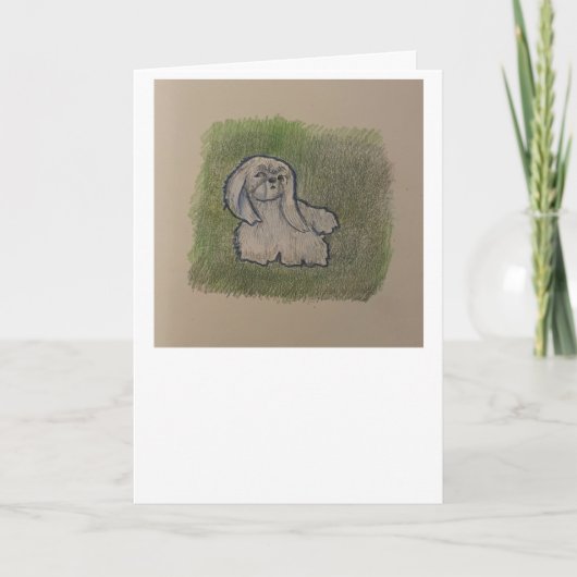 Carte de voeux Pekingese (Devant)