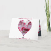 Carte de voeux Pélargonium rouillé (Dos)