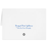 Carte de voeux Pemaquied Point Lighthouse Maine (Dos Horizontal)