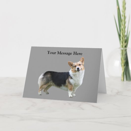 Carte de voeux Pembroke Welsh Corgi (Devant)