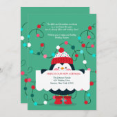 Carte de vœux Penguin Holiday Moved (Devant / Derrière)