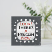 Carte de voeux Penguin Now (Debout devant)