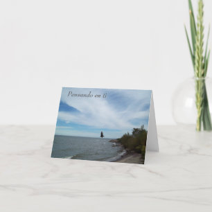 Carte de voeux Pensando en ti