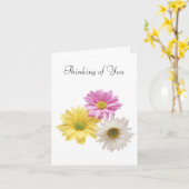 Carte de voeux - pensant à vous (Fleur jaune)