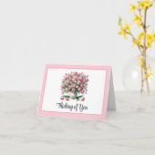 Carte de vœux Pensée pour toi (Fleur jaune)