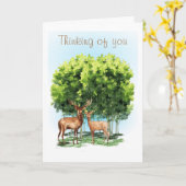 Carte de voeux "Pensées pour vous"  (Fleur jaune)