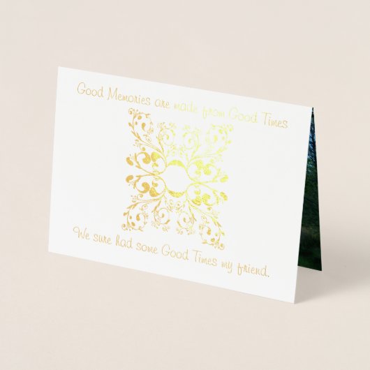 Carte de voeux "Penser à vous" (Devant)