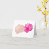 Carte de voeux Peony (Fleur jaune)