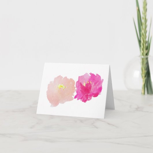 Carte de voeux Peony (Devant)