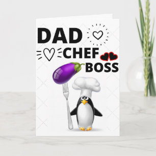 CARTE DE VŒUX PÈRE, CHEF, PATRON - FÊTE DES PÈRES