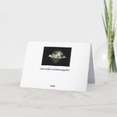 carte de vœux père noël autour du monde (Dos)