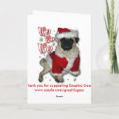 Carte de voeux père Noël Carlin (Dos)