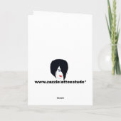 Carte de voeux Père Noël Giving (Dos)