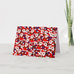 Carte de voeux père Noël heureuse