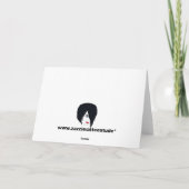 Carte de voeux Père Noël occupée (Dos)