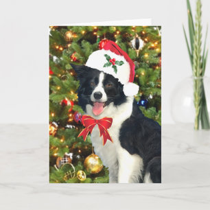 Carte de voeux "Père Noël Pup"