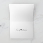 Carte de voeux père Noël Sleigh ChristmasGrey (Intérieur)