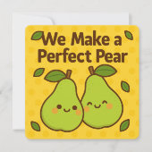 Carte de voeux Perfect Pear Pun (Devant)