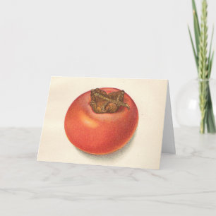 Carte de voeux Persimmon vintage