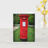 Carte de voeux personnalisable de boîte postale (Fleur jaune)