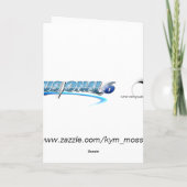 Carte de voeux personnalisable de dragon chinois (Dos)