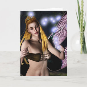 Carte de voeux personnalisable de minuit Magic