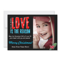 Carte de voeux personnalisable de photo de Noël