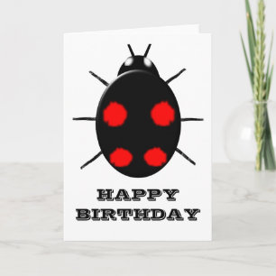 Carte de voeux personnalisable Harlequin Ladybird