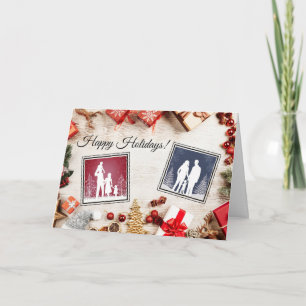 Carte de vœux personnalisable Joyeuses Fêtes