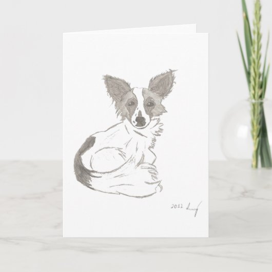 Carte de vœux personnalisable Papillon (Devant)