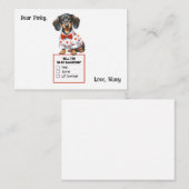 Carte de vœux personnalisable pour la Saint-Valent (Devant / Derrière)