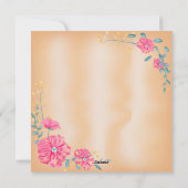 Carte de voeux personnalisée (Dos)